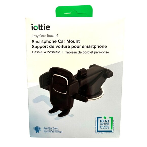 UNOPENED BOX iottie Easy One Touch 4 Smartphone Car Mount Dash Strong Secure Gri - Picture 2 of 7
